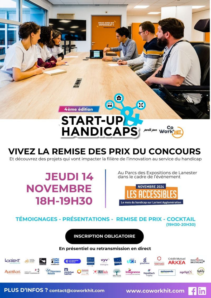 Remise des Prix du Concours Start-up&Handicaps 2024